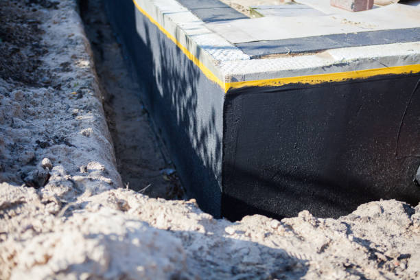 Residential Interior Drainage System installation at a Nelsonville, WI home by SJ Waterproofing Pros